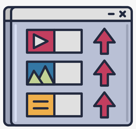 DISPLAY OF CONTENT IN CATEGORIES