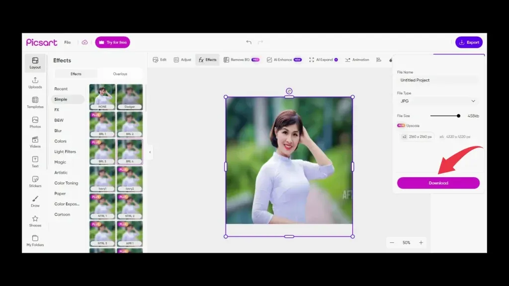 على إصدار بيكسارت على الويب