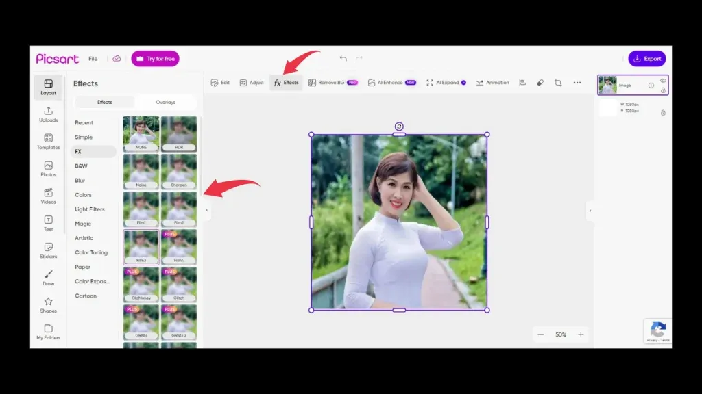 كيفية تعتيم خلفية أي صورة على بيكس آرت